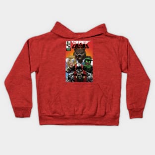 Capes And Crooks Comic Cover Kids Hoodie